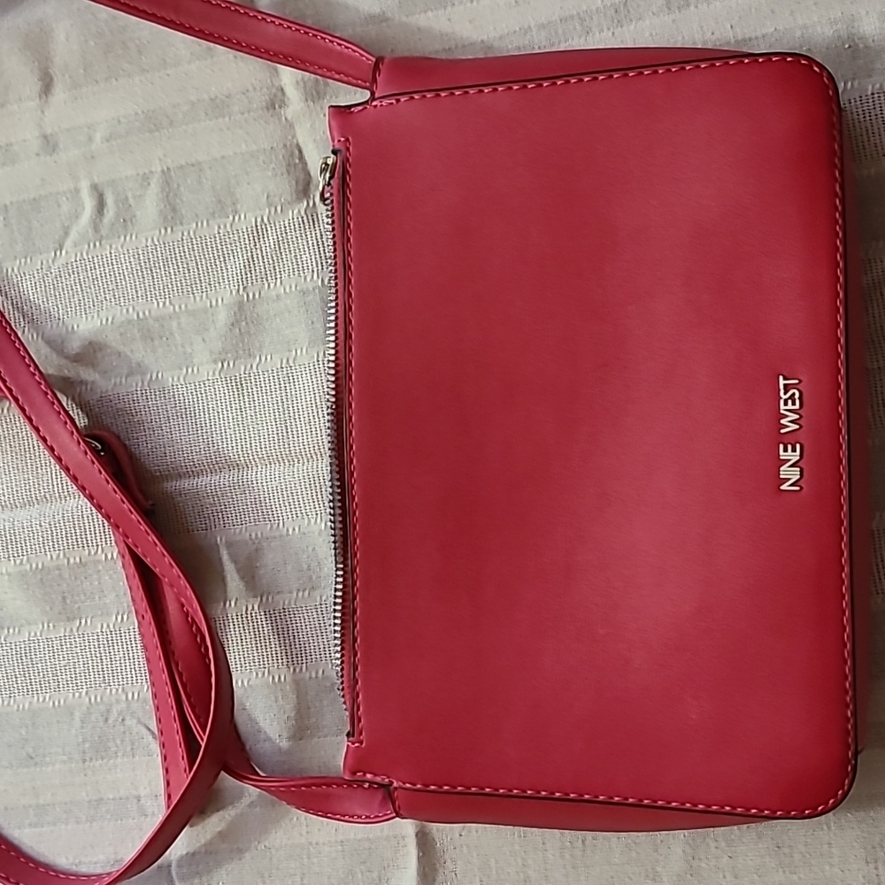 Nine West pink cross body purse/bag